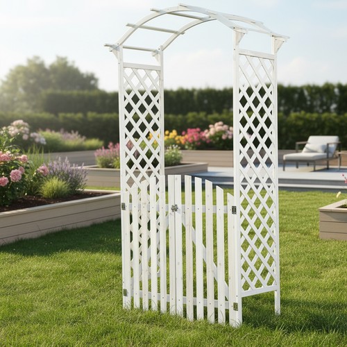 Arco per rose - , bianco