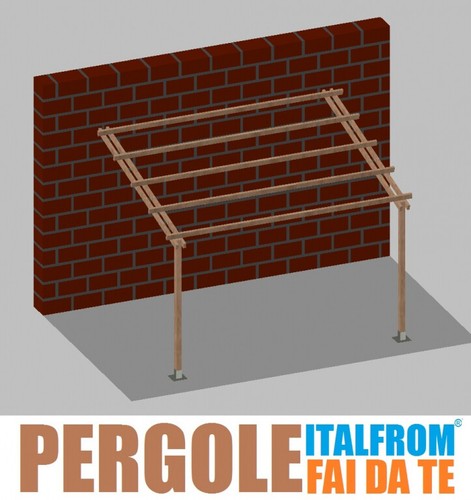 Pergola legno impregnato - pergola,