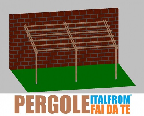 Pergola legno impregnato - legno,