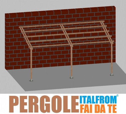 Pergola legno impregnato - in,