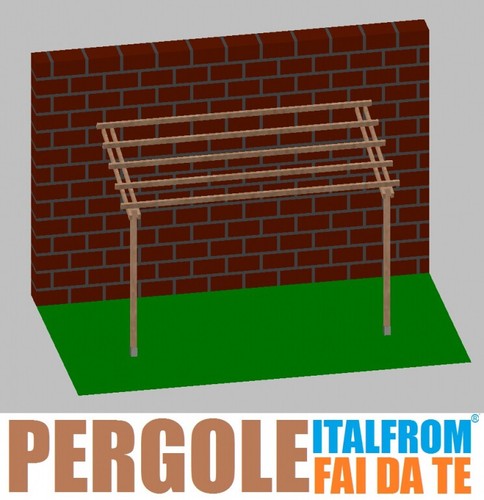 Pergola legno impregnato - pergola,