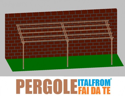 Pergola legno impregnato - in,