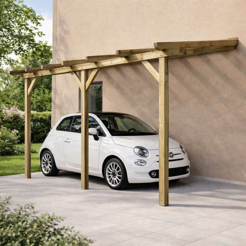 Pergola addossata legno - addossata,