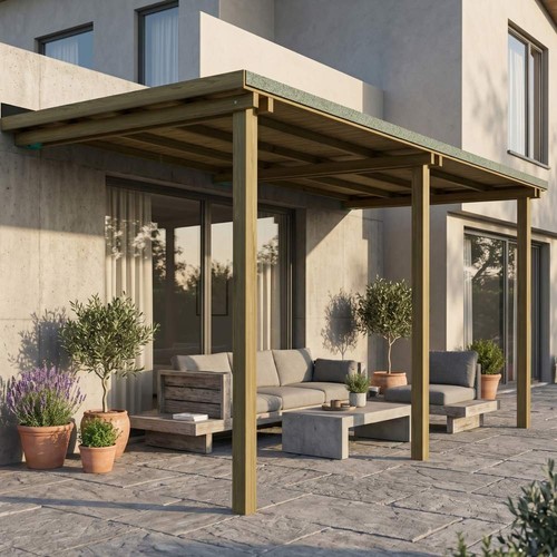Sunwood pergola addossata - sunwood,