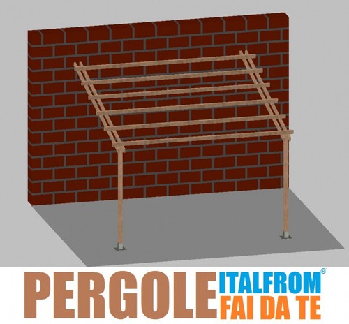 Pergola legno impregnato - in,