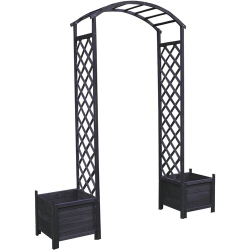 Arco per rose nero - , supporto