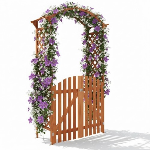 Arco per rose legno - arco, con