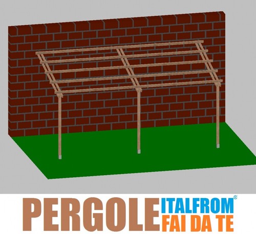 Pergola legno impregnato - pergola,