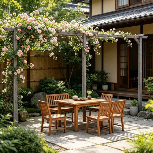 Pergola legno 400x40x205 cm - in,